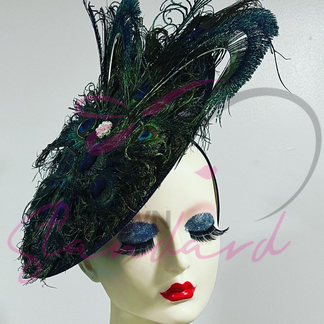 Pear Bear Pretty pink Unicorn twisted fascinator