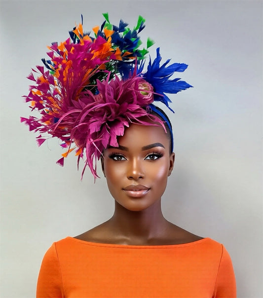 Multi colored Fascinator