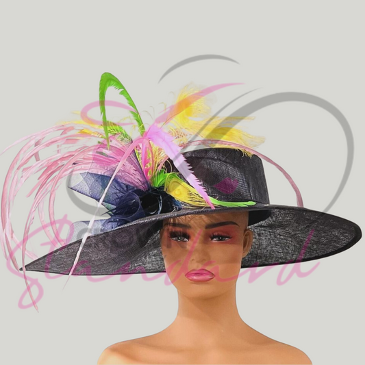 Beautiful navy blue hat