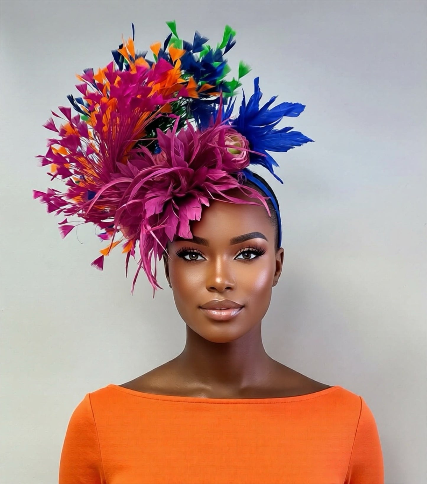 Multi colored Fascinator