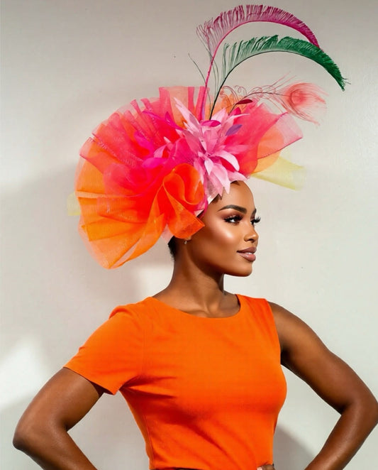 Multi colored Fascinator