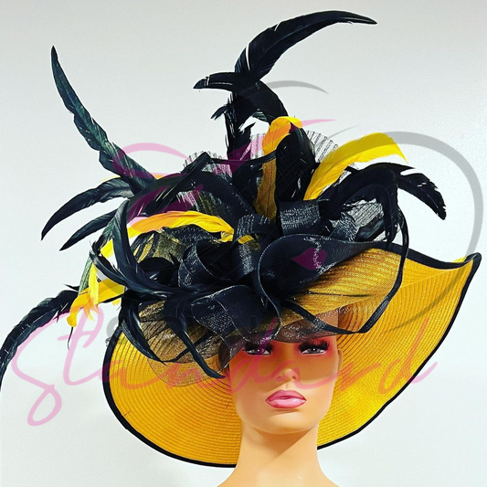 Yellow and Black Hat